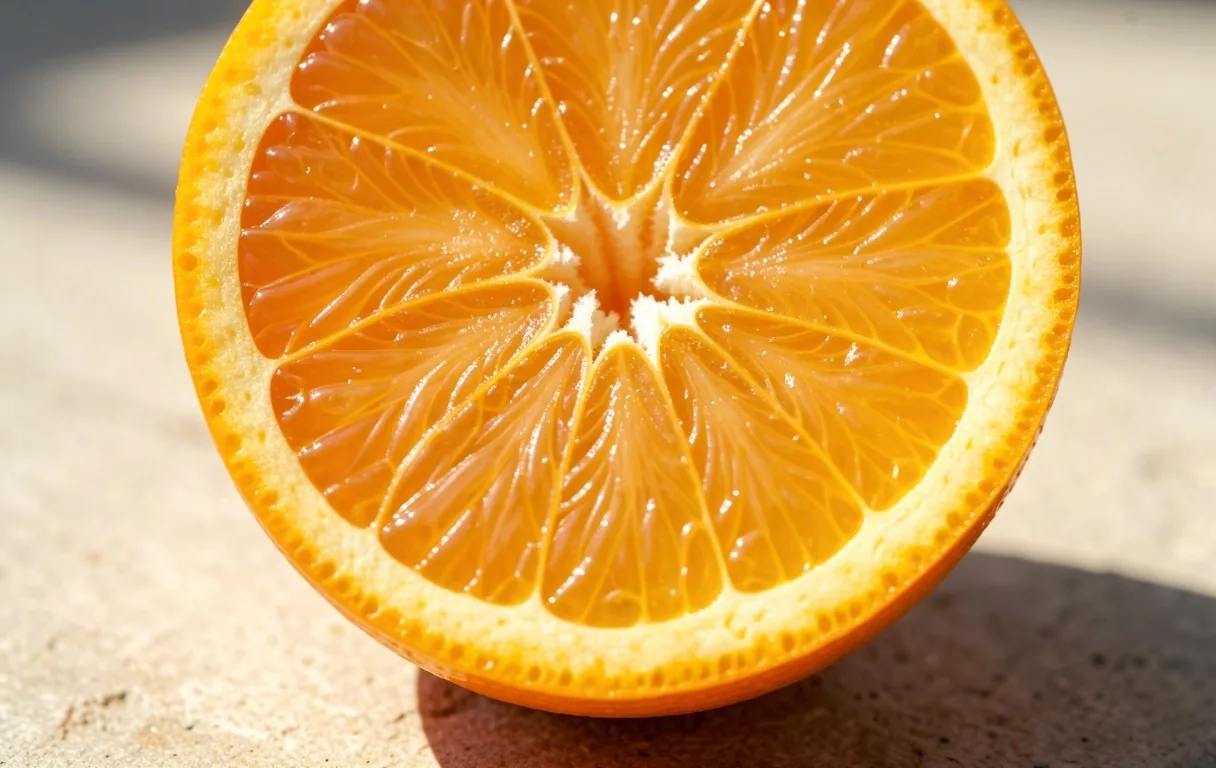 Detalle de fruta cítrica